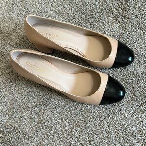 Cole Haan Dawna Cap Toe Pumps | size 7.5 | Maple Sugar